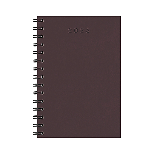 AGENDA ESPIRAL MEDIA 138 X 200 MM MARROM 2026 CRISTAL REDOMA