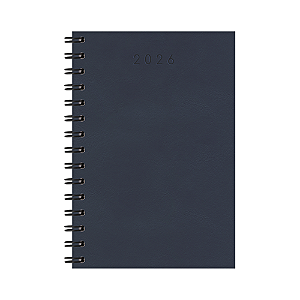 AGENDA ESPIRAL MEDIA 138 X 200 MM AZUL 2026 CRISTAL REDOMA