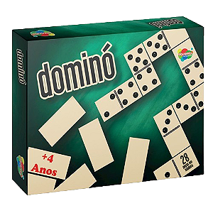 BRINQUEDO - DOMINO 28 PEÇAS EM MADEIRA AQUARELA BRINQUEDOS