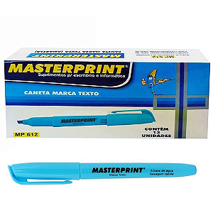 MARCA TEXTO AZUL 12 UN MP612 MASTERPRINT