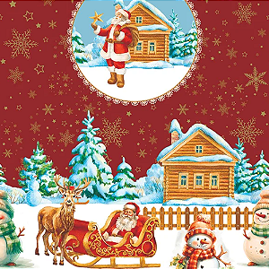 PLASTICO DE MESA TERMICO FELIZ NATAL PEÇA COM 30 M x 1,40 L DEKASA