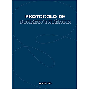 LIVRO PROTOCOLO DE CORRESPONDENCIA 1/4 104 FOLHAS (5UN) 154 x 216 MM ANIMATIVA