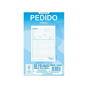 IMPRESSO PEDIDO 1/18 MEDIO MULTIVIAS PRETO 50 FOLHAS (20UN) 135 x 200 MM ANIMATIVA