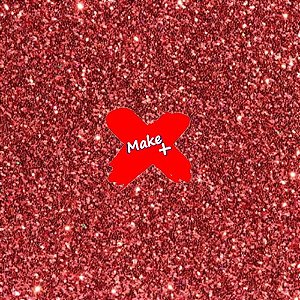 E.V.A COM GLITTER VERMELHO 40x48 CM PACOTE COM 10 FOLHAS MAKE+