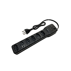 FILTRO DE LINHA 6 TOMADAS BIVOLT LETRON