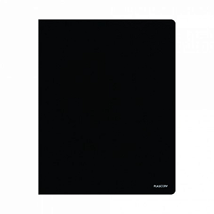 PASTA CATALOGO PVC SEM VISOR 100 ENVELOPES PRETA 245 X 315 MM PLASCONY