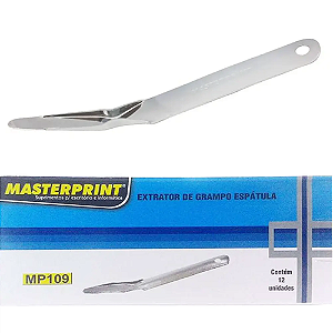 EXTRATOR DE GRAMPOS ESPATULA 12 UNIDADES MP109 MASTERPRINT