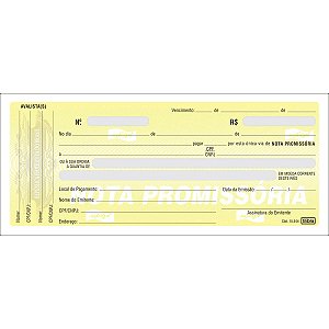 IMPRESSO NOTA PROMISSORIA PEQUENA 50 FOLHAS (10 UN) 148 x 64 MM TILIBRA