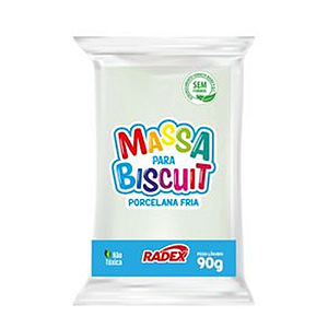 MASSA PARA BISCUIT NATURAL 90G RADEX