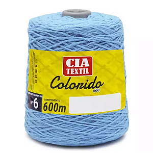 BARBANTE COLORIDO 600 N. 6 600M AZUL BEBE CIA TEXTIL