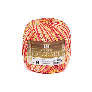 BARBANTE DEGRADE N. 6 200G LARANJA CIACORES