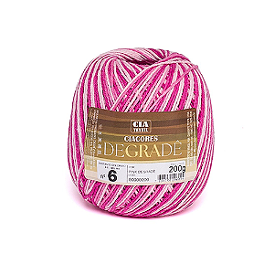 BARBANTE DEGRADE N. 6 200G PINK CIACORES