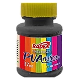 TINTA PARA ARTESANATO PVA PRETO 37 ML 6 UNIDADES RADEX