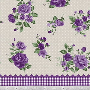 PLASTICO DE MESA TERMICO SOFIA ROXO PEÇA COM 30 M x 1,40 L DEKASA