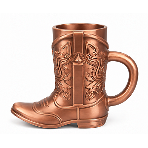 PORTA LATA BOTA BRONZE