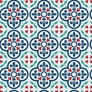 PLASTICO ADESIVO LEOTACK ESTAMPADO AZULEJO 4 45CM x 10M 80 MIC LEOARTE
