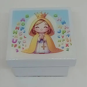 Mini caixa infantil decorada ideal para terço