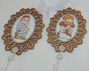 Escapulário de Porta Infantil Nossa Senhora e Jesus