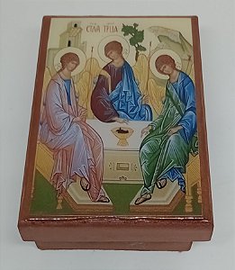 Caixa decorada Santíssima Trindade