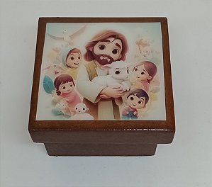 Mini caixa infantil decorada ideal para terço