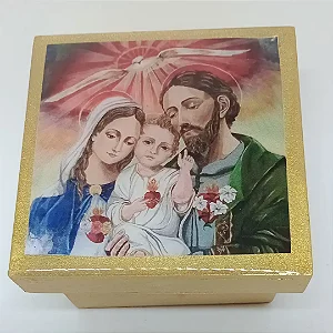 Mini caixa decorada ideal para terço