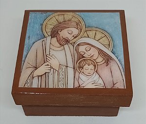 Mini caixa decorada ideal para terço