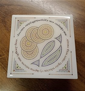 Caixa decorada Pão e Peixe
