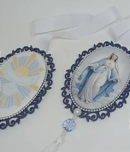 Escapulário de Porta Nossa Senhora das Graças e Espírito Santo