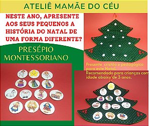 Árvore de Natal montessoriana para crianças