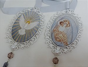 Escapulário de Porta Nossa Senhora e Espírito Santo