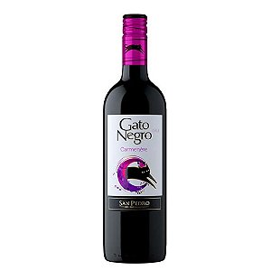 Vinho Chileno Tinto Carmenere Gato Negro 750Ml