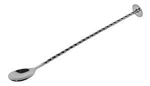 Colher Com Disco Bailarina De Aço Inox Tress Bartender Drink 26cm - Lyor