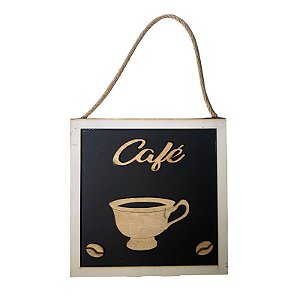 Quadro Café 18cm - MDF