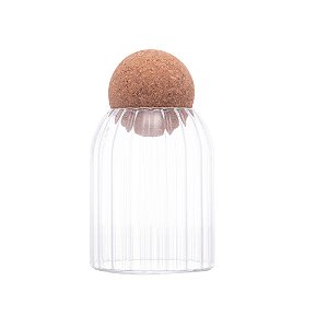 Pote Vidro Borossilicato com Tampa Esfera - Classic 550ml