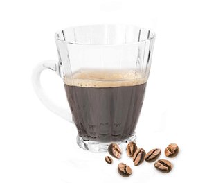 Caneca de chá ou café vidro 160ml - transparente