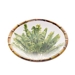 Prato De Sobremesa Melamina Palm Tree 22cm