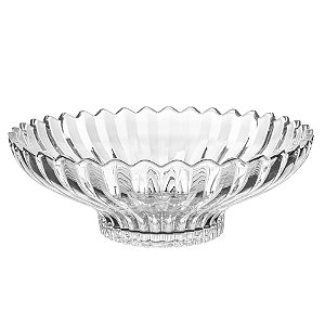 Centro de mesa fruteira de cristal Geneva 32x32x11cm - Wolff