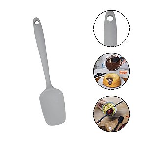 Espátula Reta de Silicone 27cm Cinza