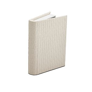 Livro Caixa Decorativa Marfim MDF 20x14,5cm