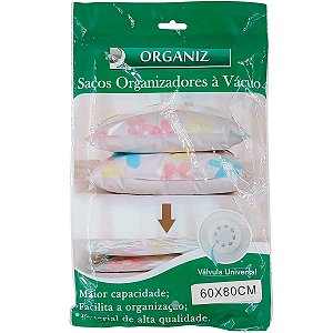 Kit 02 Sacos Organizadores à Vácuo 60x80cm