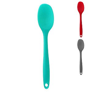 Colher de Silicone 27cm Vermelho