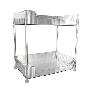 Organizador 2 Andares Cosméticos Prateleira de Maquiagem 31x30