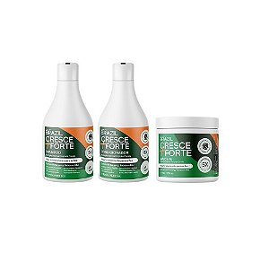 - KIT HOME CARE NUTRIÇÃO E CRESCIMENTO CRESCE + FORTE 500ml + MÁSCARA DE CARE NUTRIÇÃO E CRESCIMENTO CRESCE + FORTE 500G