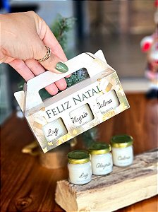 KIT NATAL - 3 MINI VELAS