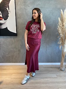 SAIA ACETINADA CHERRY RED