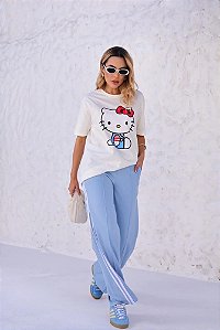 CALÇA TRACK AZUL CLARO