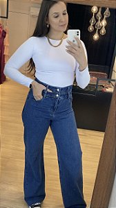BODY EM POLIAMIDA BRANCO