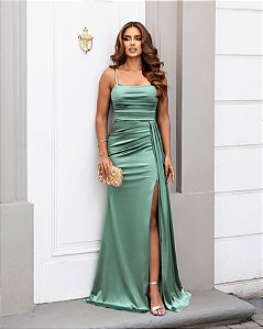 VESTIDO AMELIE VERDE OLIVA