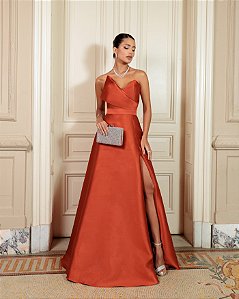 VESTIDO AGNES TERRACOTA