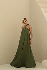 VESTIDO AYLA VERDE OLIVA